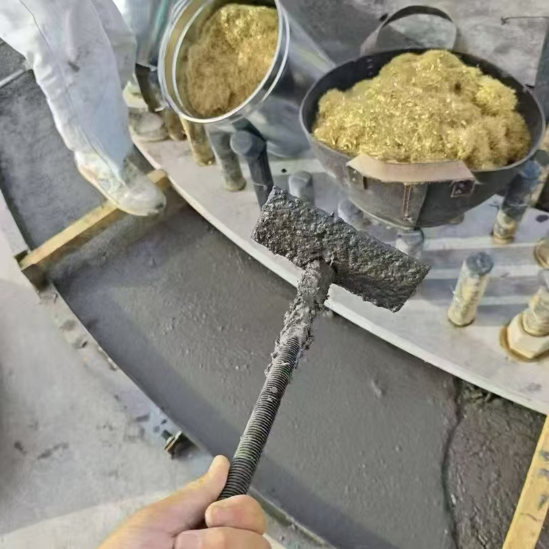 海伦C120钢纤维高强无收灌浆料 轧机压缩机汽轮机发电机锻压设备底座灌浆材料